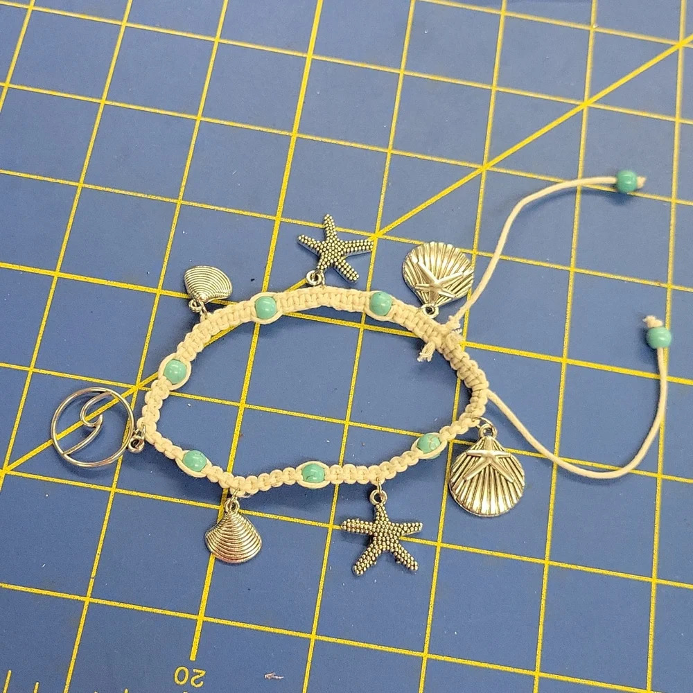 Braided Sea Theme Adjustable Bracelet Beach